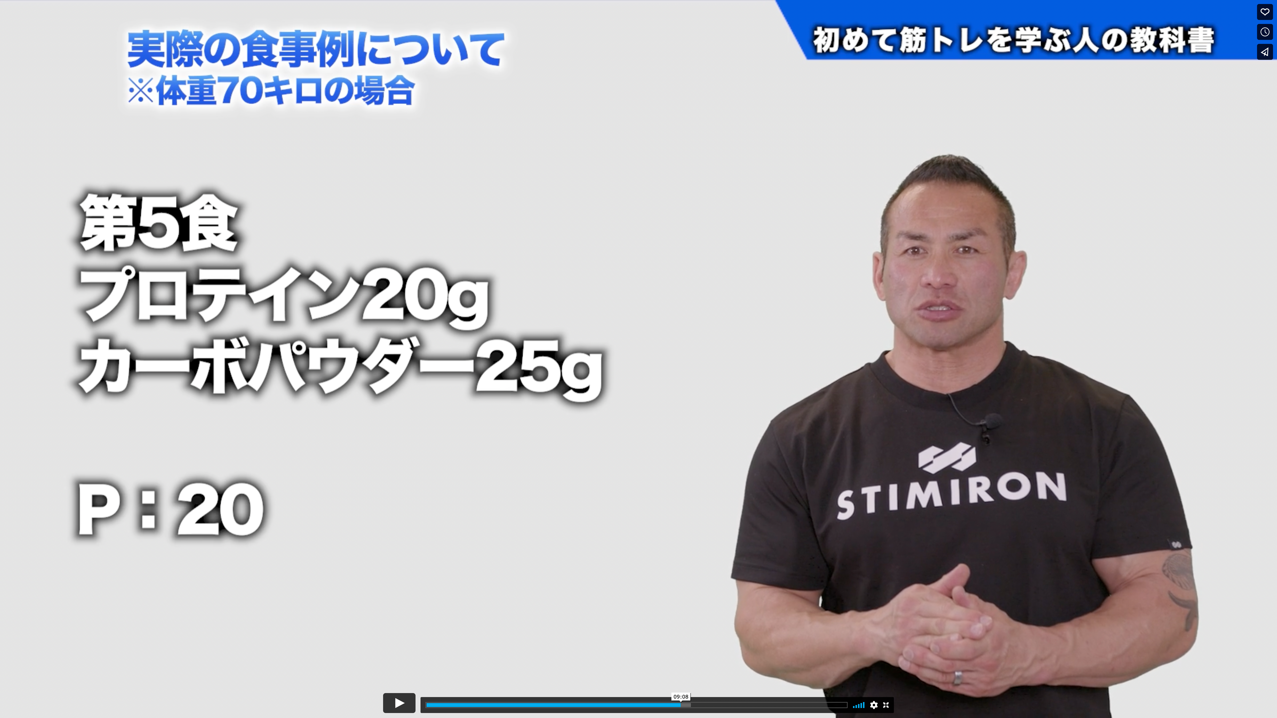 筋トレする人の理想の食事例